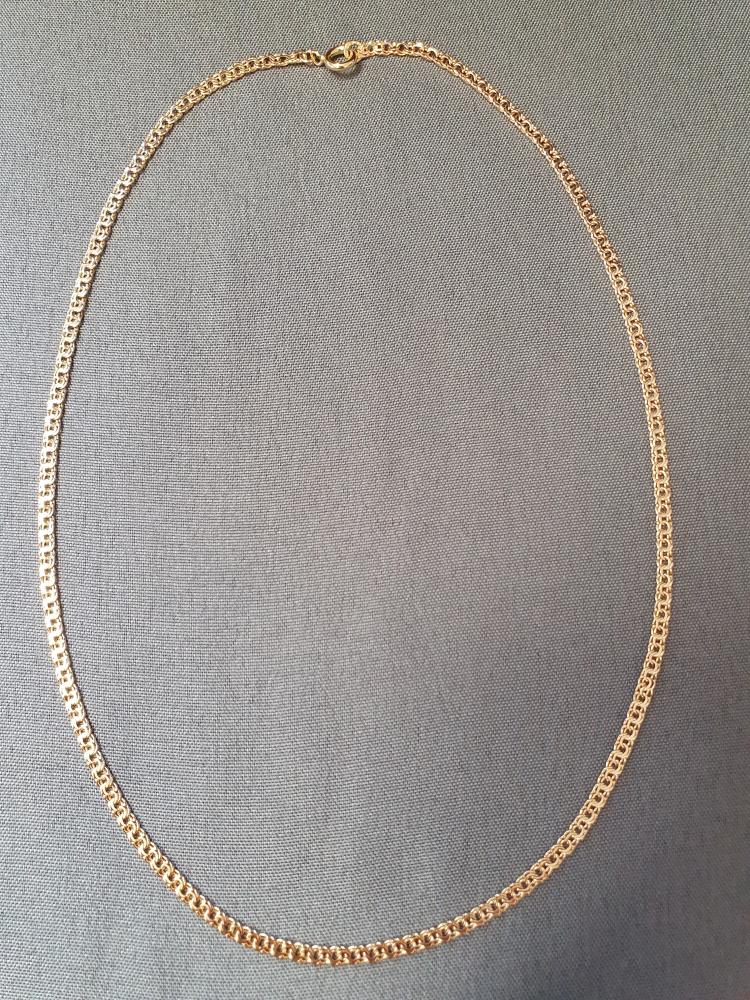 Bismarck halsband, rak 40cm 5,4gr 18K