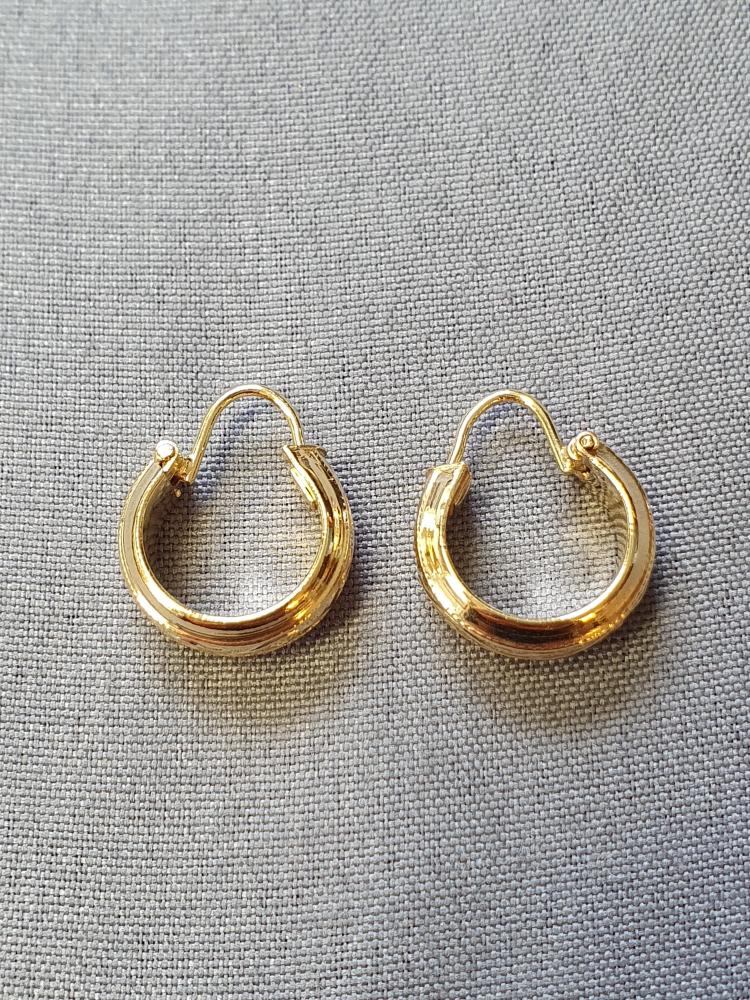 Creolörhängen m mönster 1,9gr 18K