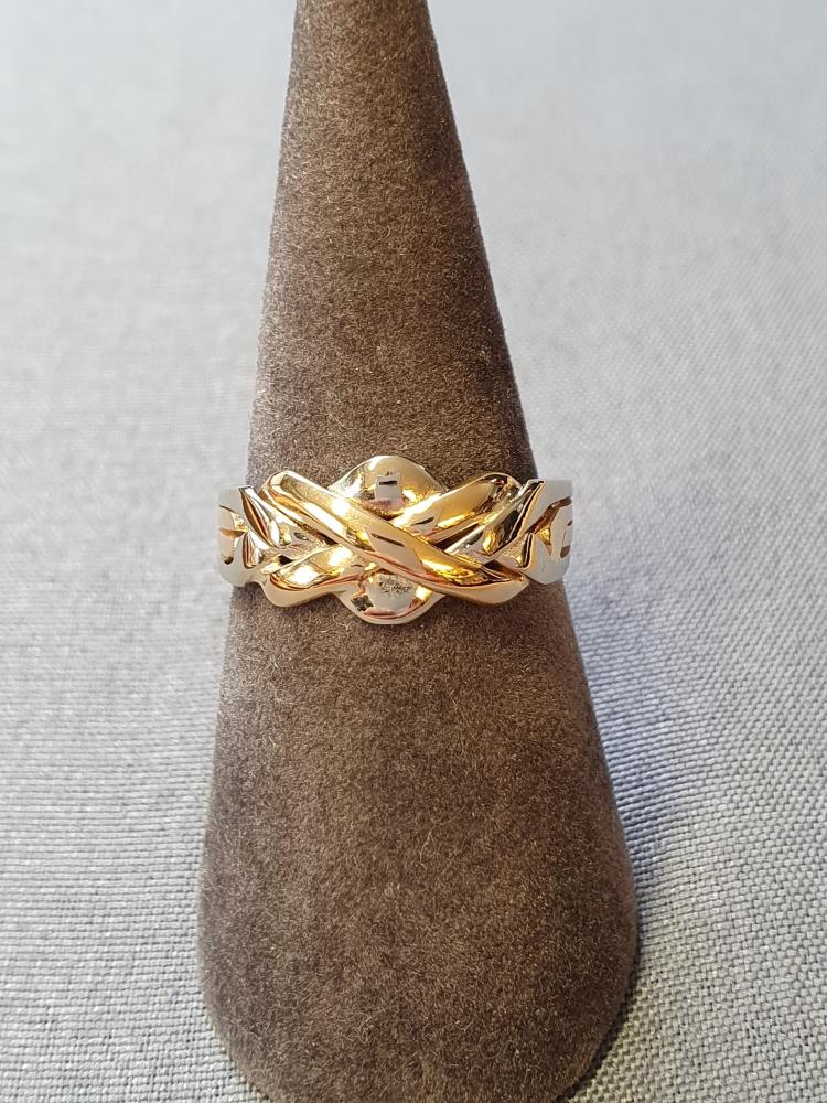 FN-ring tvåfärgad 54,0 3,4gr 18K