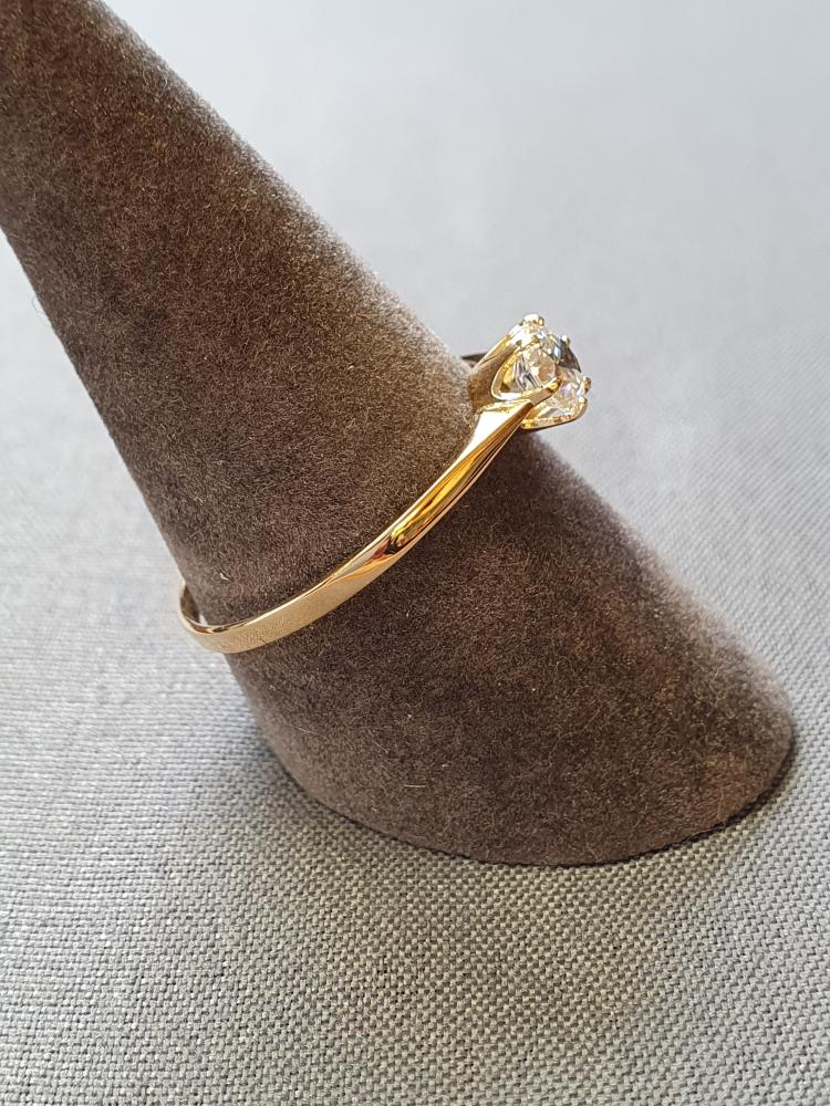 Ring m cz sten 61,0 1,4gr 18K