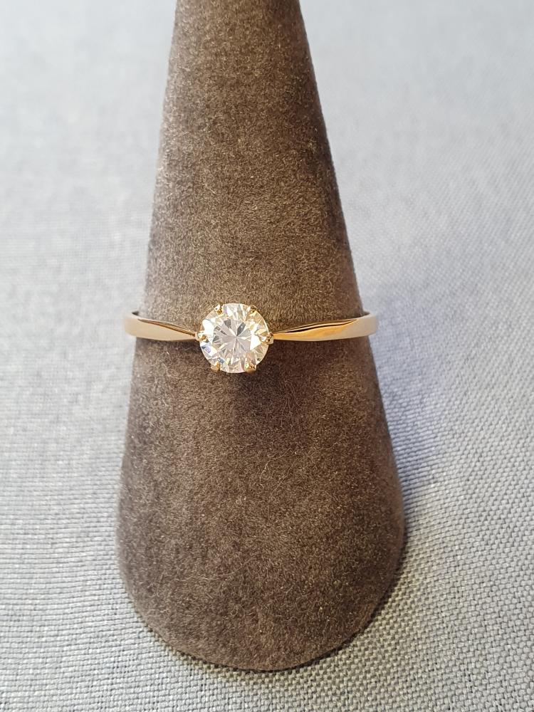 Ring m cz sten 61,0 1,4gr 18K