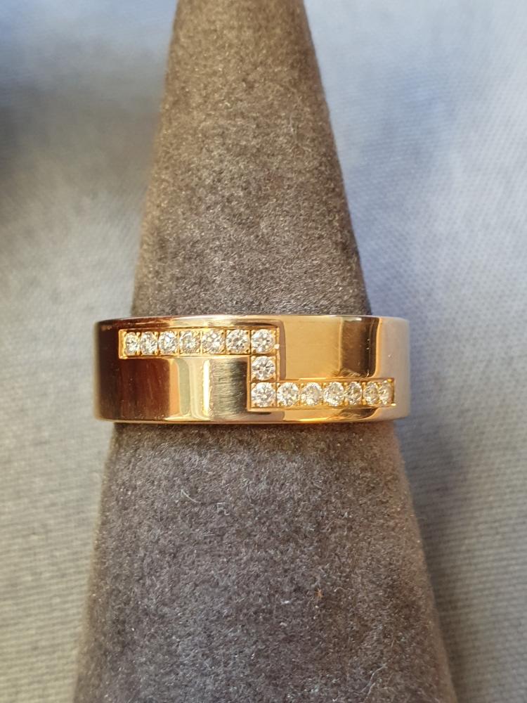 Ring m diamanter 53,0 5,9gr 18K