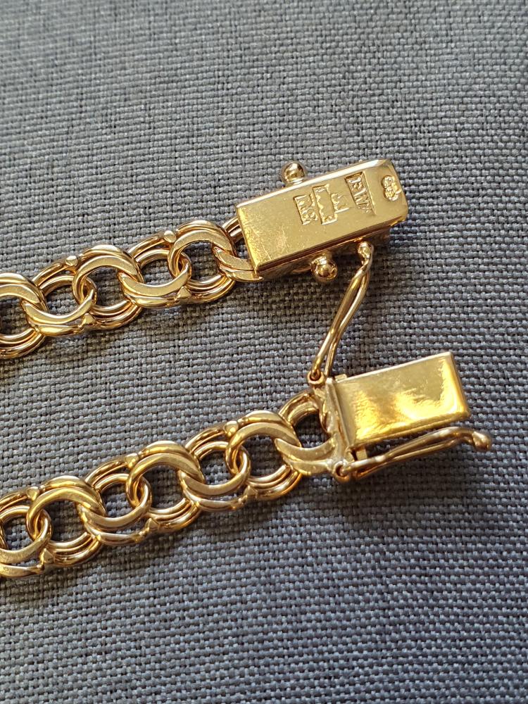 Bismarck armband 19cm 10gr 18K