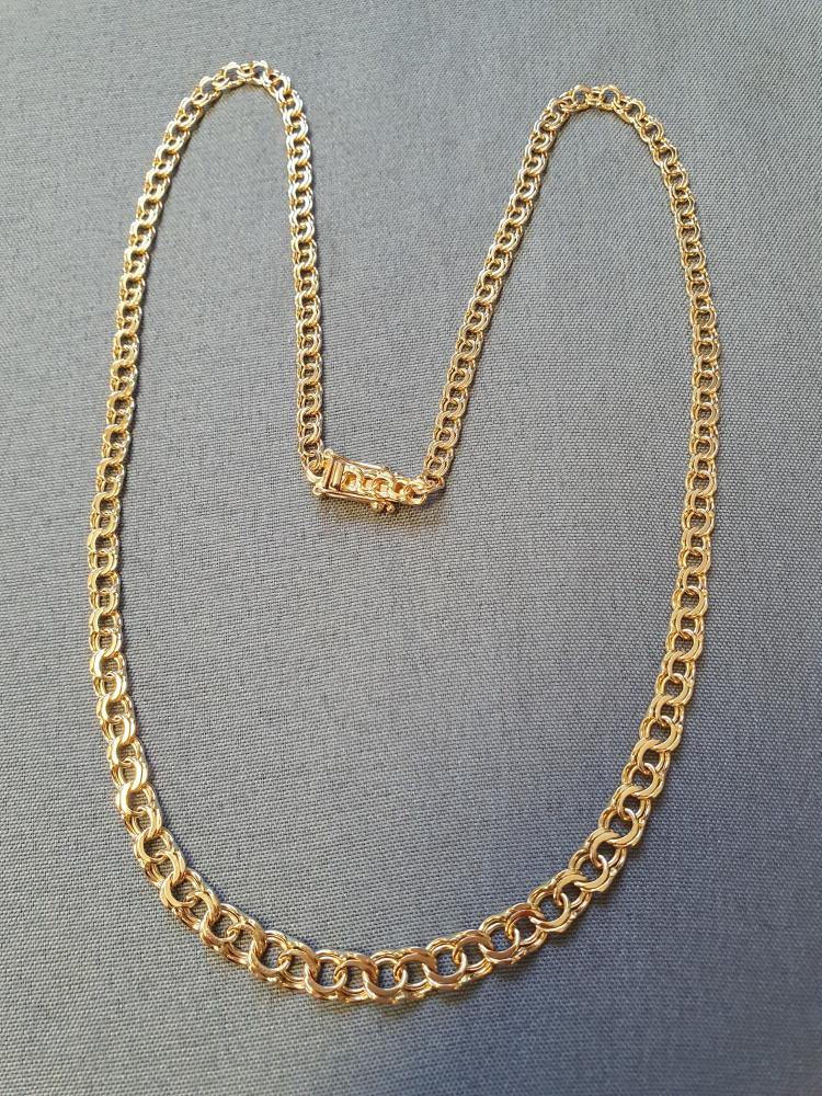 Bismarck halsband doserat 46cm 14,1gr 18K