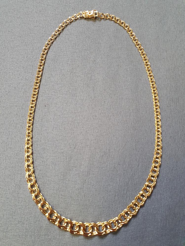 Bismarck halsband doserat 20,4gr 42cm 18K