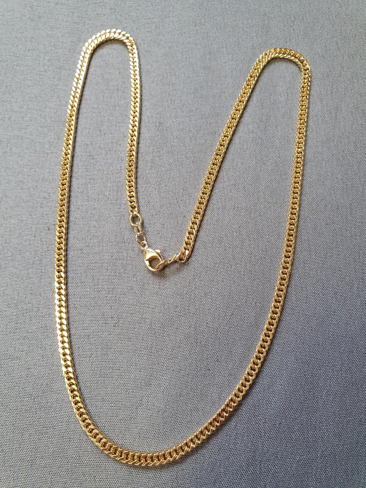 Dubbelpansar halsband 24,1g 52cm 18K