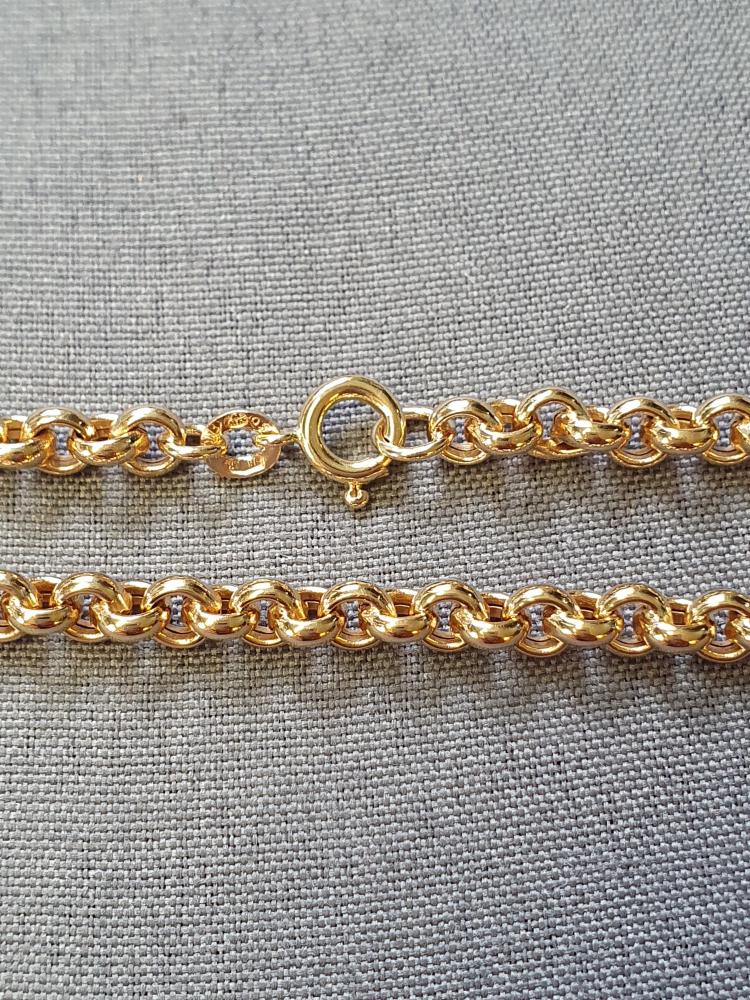 Ärtlänk armband ihåligt 17cm 3,8gr 18K