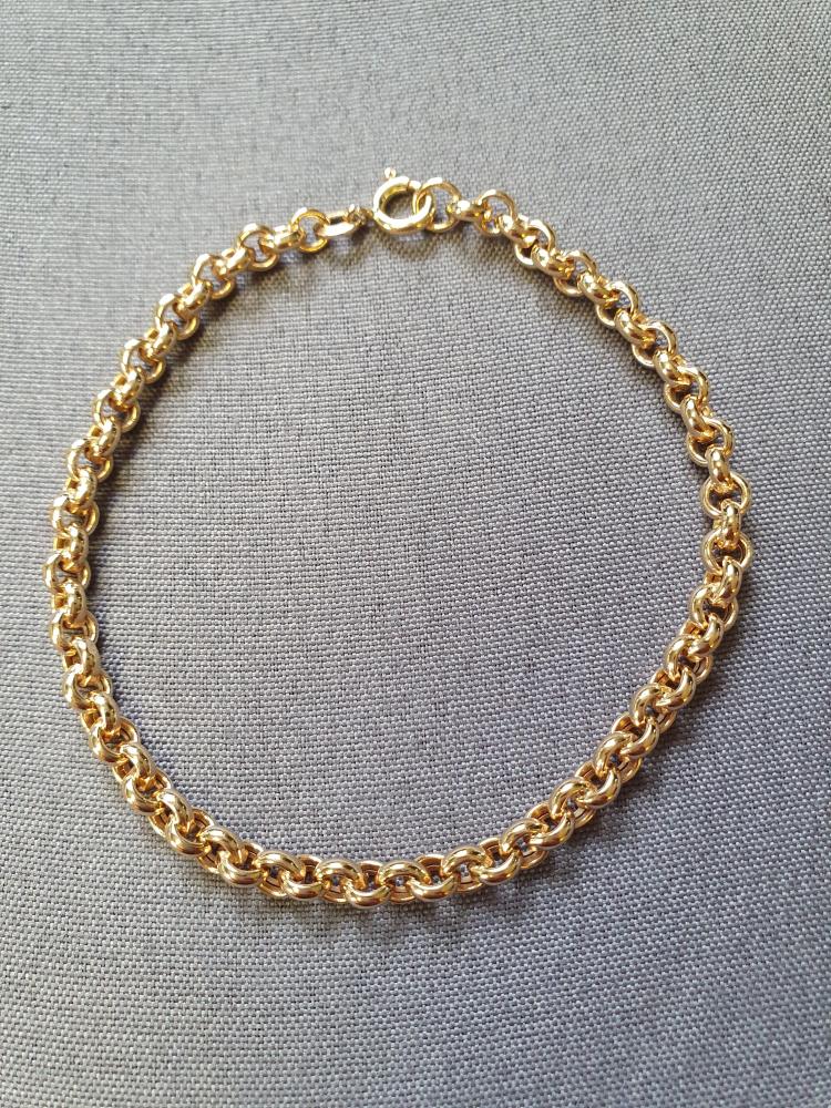 Ärtlänk armband ihåligt 17cm 3,8gr 18K