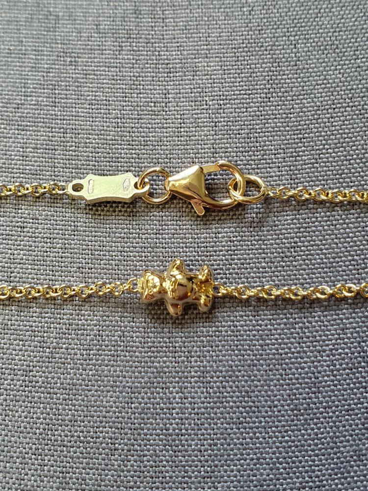 Barnarmband m nallar 14/16cm 2,4gr 18K