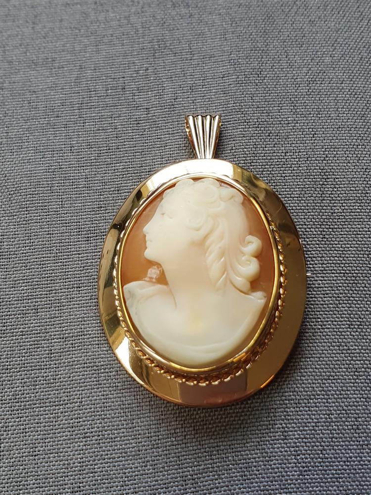 Camébrosch/hänge 6,6gr 18K