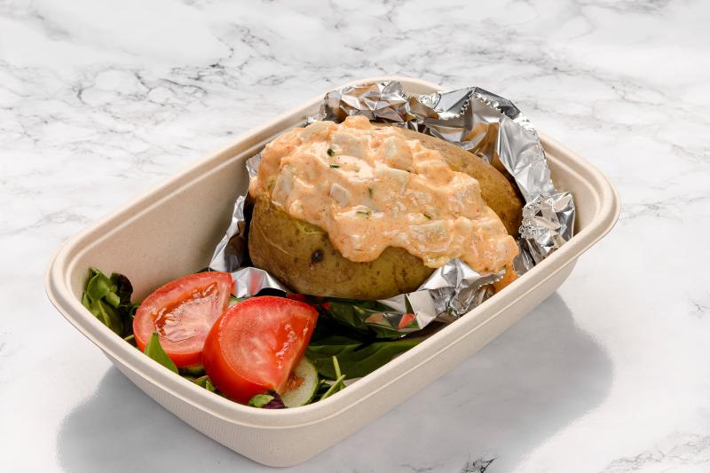 Bakad potatis med kyckling