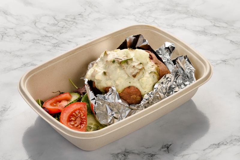 Bakad potatis med avokado