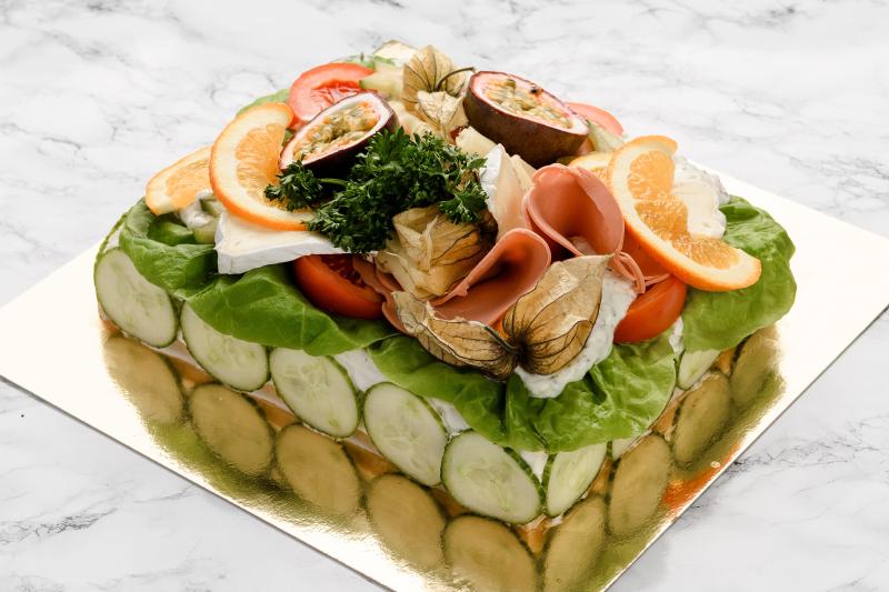 Vegetarisk smörgåstårta