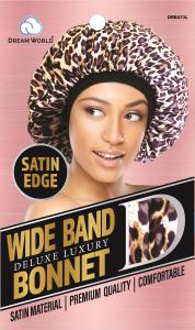 DREAM WORLD WIDE BAND BRAID SATIN EDGE LEOPARD