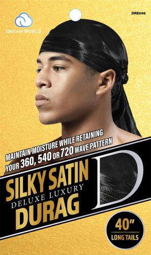 Dream World Durag Smooth & Thick Black