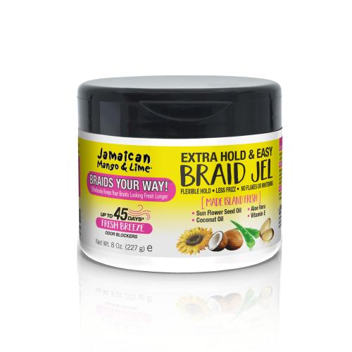 Jamaican Mango & Lime Extra Hold Braid Gel 227g