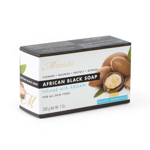 Mamado African Black Soap With Argan 200g