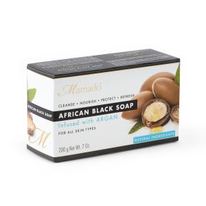 Mamado African Black Soap With Argan 200g
