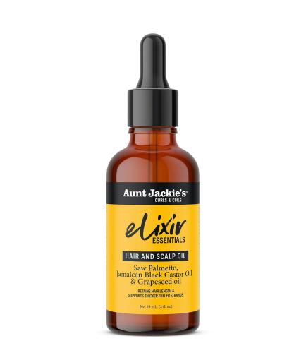 Aunt Jackie's Elixir Saw Palmetto & Jamaican Black Castor Hair & Scalp Oil 59ml