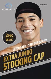 DREAM WORLD EXTRA JUMBO STOCKING CAP 2PCS DRE040BK