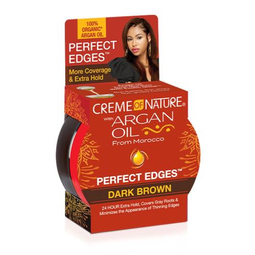 Creme of Nature Argan Oil Perfect Edges Gel Dark Brown