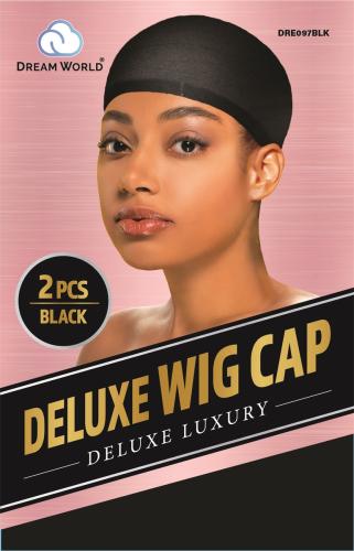 Dream World Deluxe Wig Cap 2pcs Black