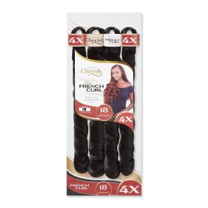 Cherish Spiral French Curl 4x Pre-stretched 18" Colour: 1B