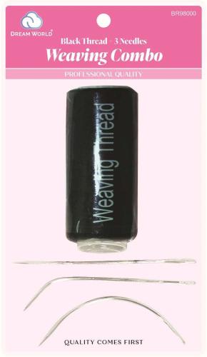 Dream World Thred + 3 Needles Weaving Combo Black