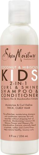 Shea Moisture Coconut & Hibiscus Kids 2 In 1 Shampoo & Conditioner 236ml