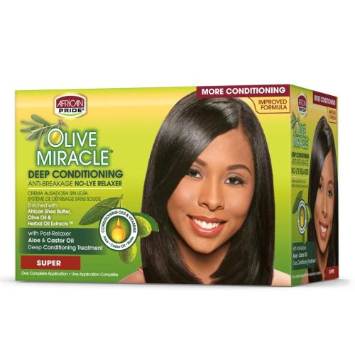 African Pride Olive Relaxer Kit - Super