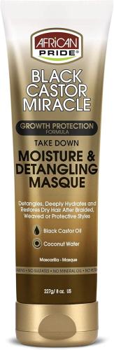 African Pride Black Castor Moisture & Detangling Masque 227g