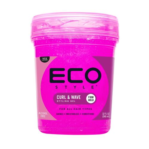 Eco Style Curl & Wave Pink Styling Gel 946ml