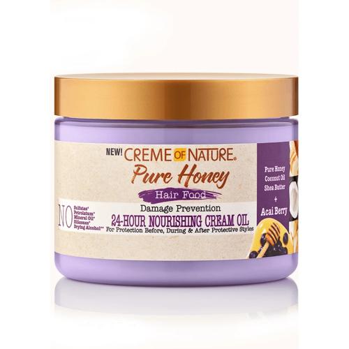 Creme of Nature Pure Honey Hair Food Acai 24-Hour Nourishing Cream Oil 135g