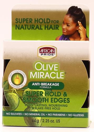 African Pride Olive Super Hold Smooth Edges Control Gel 64g
