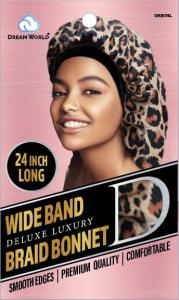 DREAM WORLD WIDE BAND BRAID BONNET LEOPARD #DRE174L