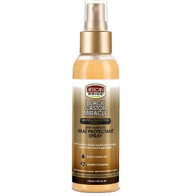 African Pride Black Castor Heat Protection Spray 118ml
