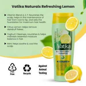 Vatika Naturals Lemon Multivitamin+ Shampoo 400ml