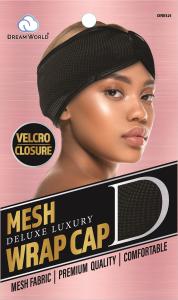 DREAM WORLD MESH WRAP CAP BLACK