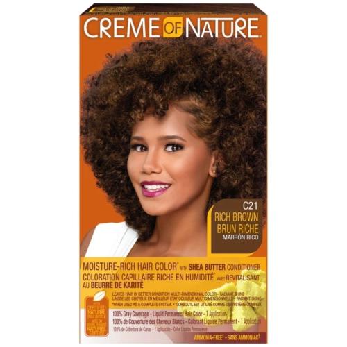 Creme of Nature Hair Color #C21 Rich Brown