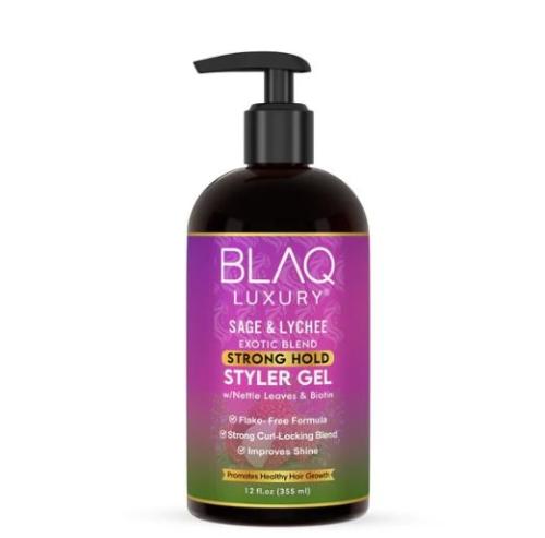 Blaq Luxury Sage & Lychee Strong Hold Styler Gel 355ml