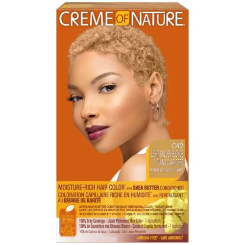 Creme of Nature Hair Color #C42 Light Golden Blonde