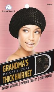 Dream World Grandma Thick Hair Net Black