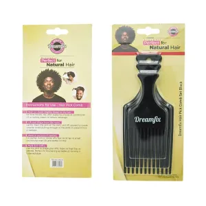 DreamFix Afro Comb Set Black 3-Pack