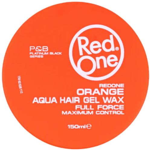 Red One Aqua Hair Gel Wax Orange 150ml