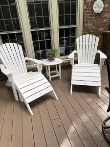 Fotpall till Seashell Adirondack