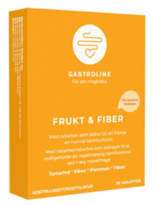 GASTROLINE FRUKT & FIBER 30 TABLETTER