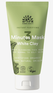 URTEKRAM 3 MINUTES MASK WHITE CLAY 75ML