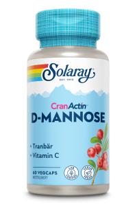 SOLARAY D-MANNOSE + TRANBÄR + VITAMIN C 60 KAPSLAR