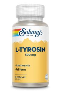 SOLARAY L-TYROSIN 500MG 50 KAPSLAR
