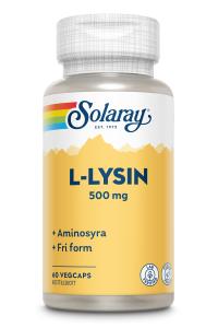 SOLARAY L-LYSIN 500MG 60 KAPSLAR